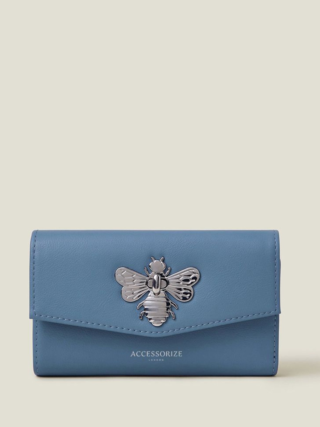 

Accessorize Women Animal PU Two Fold Wallet, Blue