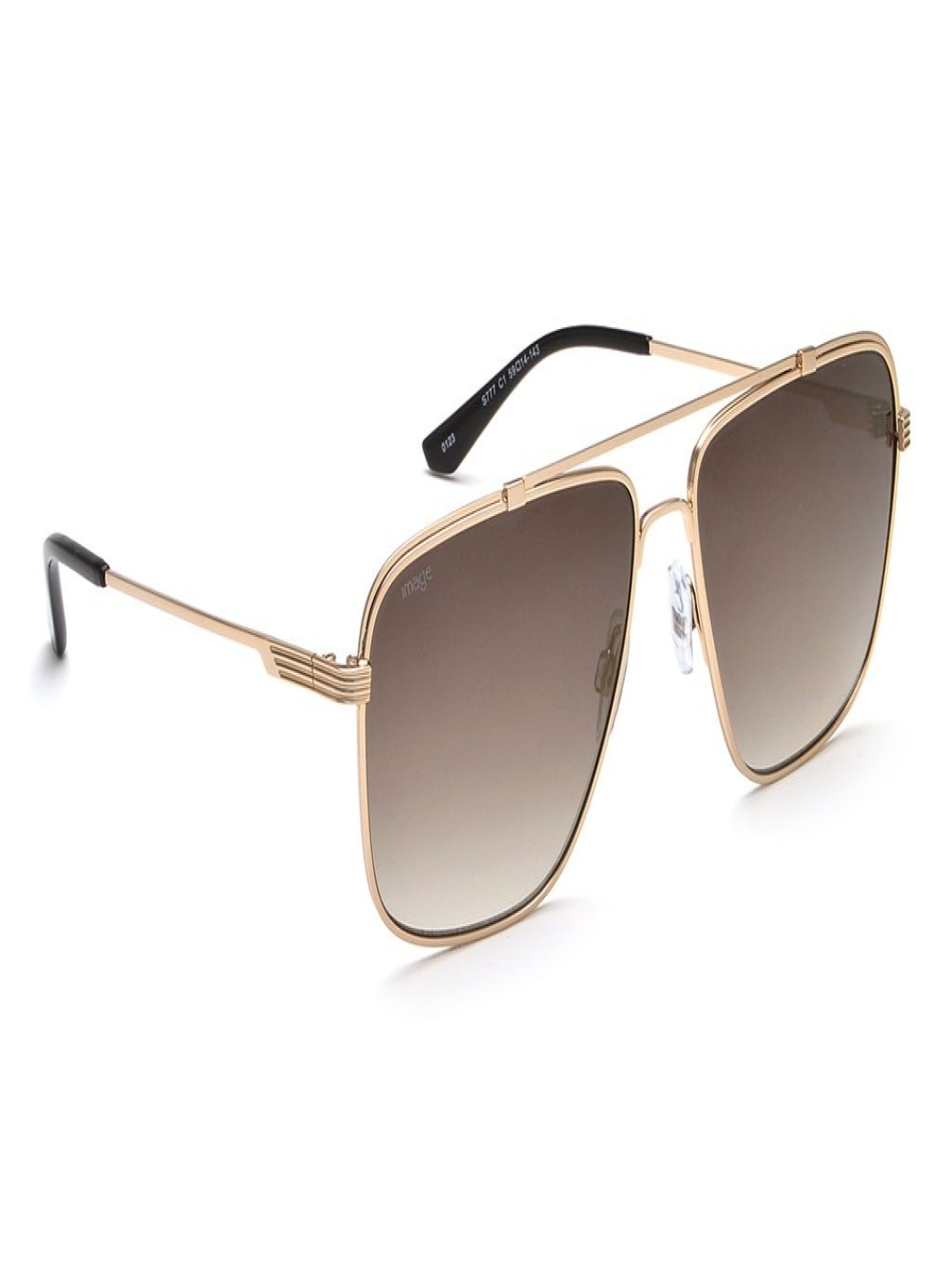 

Image Men Square Sunglasses with UV Protected Lens IMS777C1SG, Gold