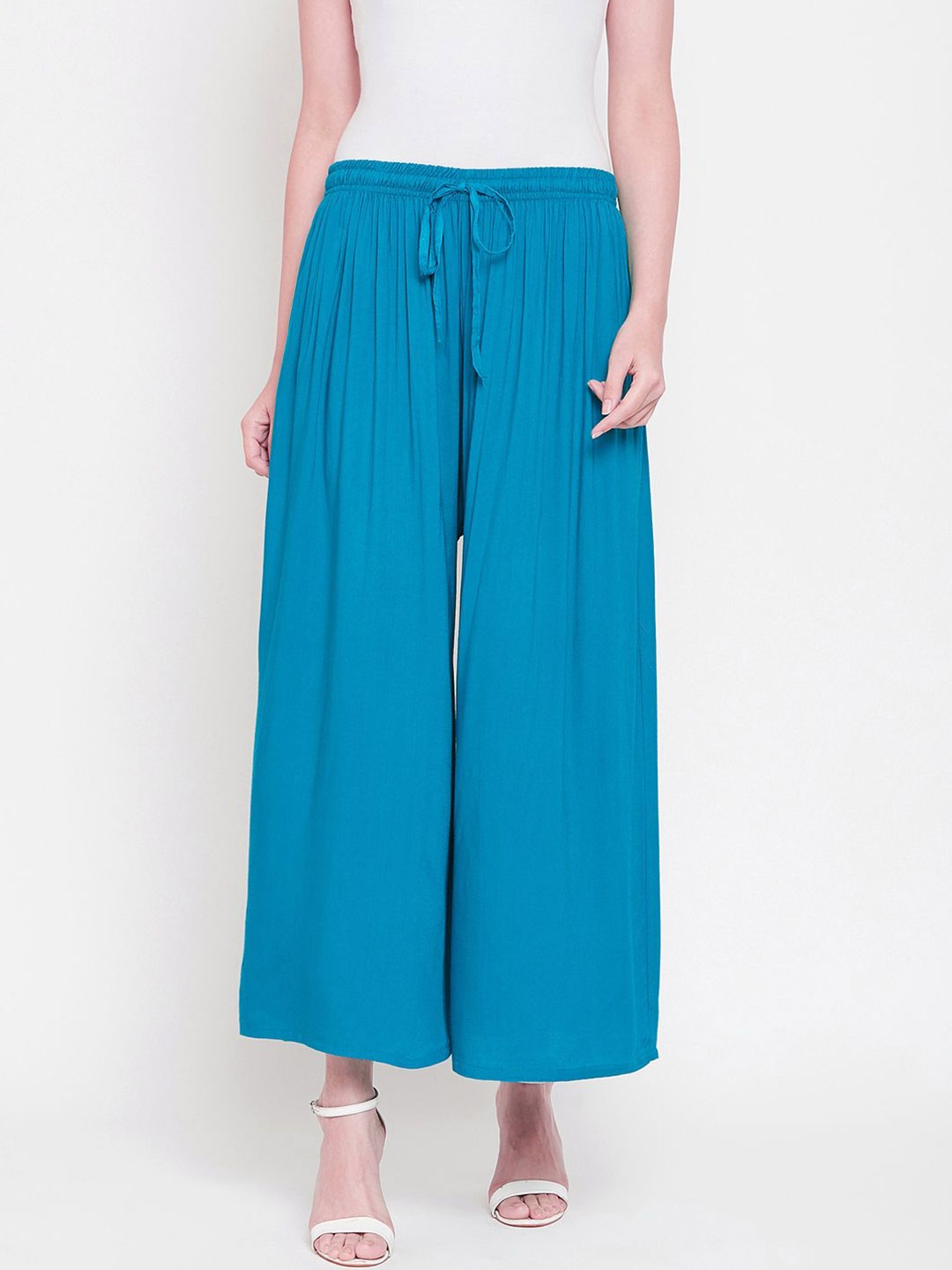 

Castle Lifestyle Women Flared Palazzos, Blue