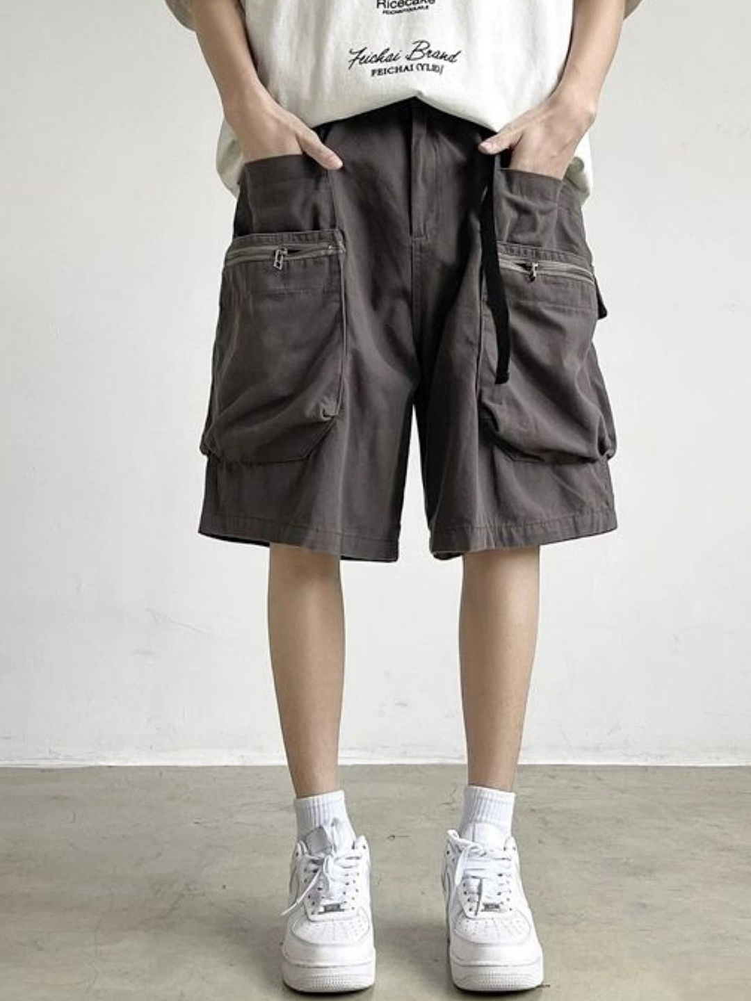

StyleCast Solid Men Shorts, Grey