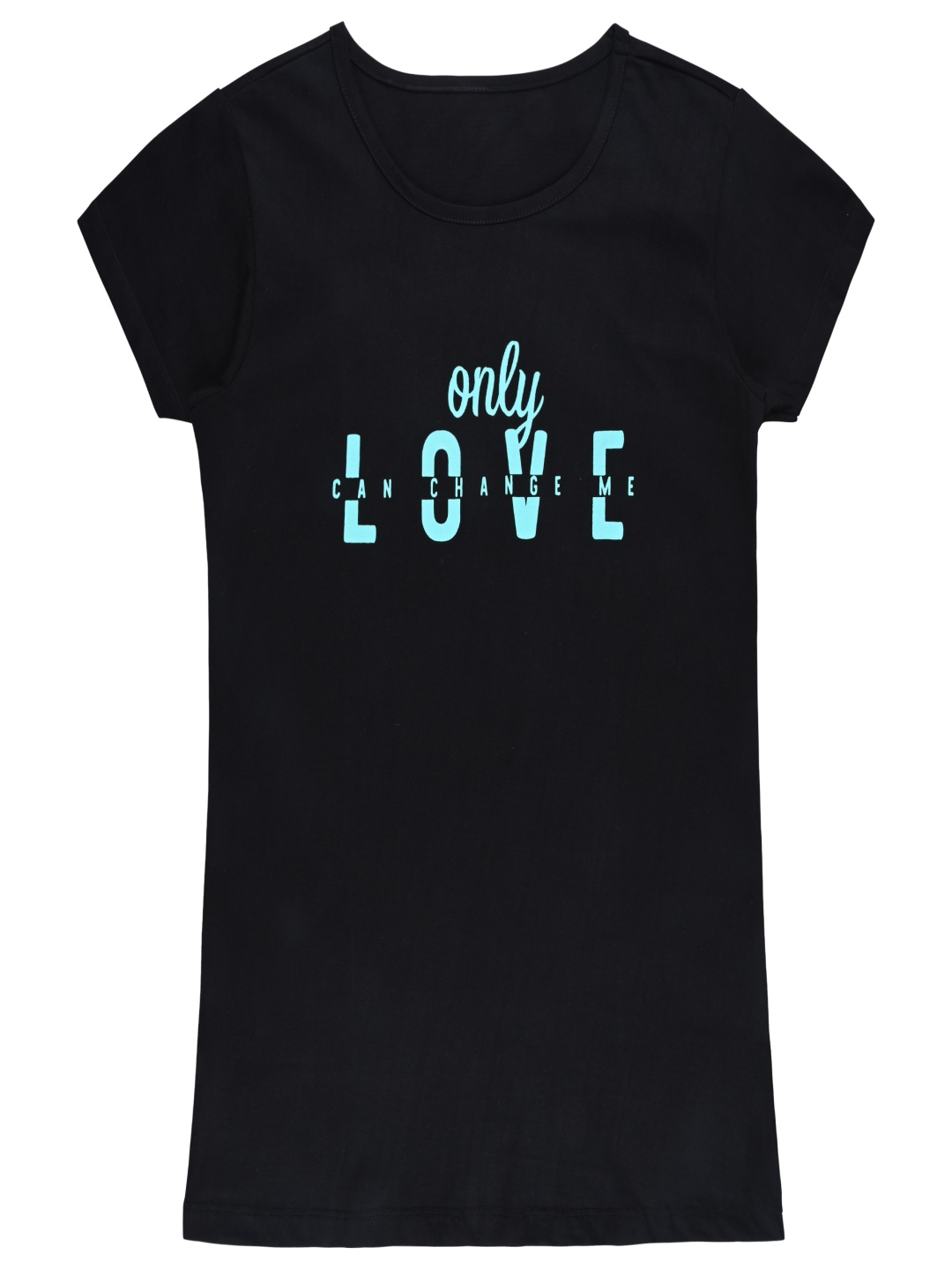 

Wish Karo Women Typography Printed Round Neck Cotton T-shirt, Black