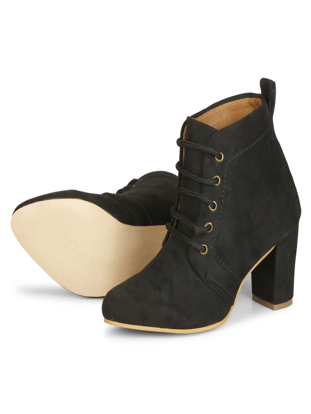 

Commander Shoes Women Suede Block Sandals, Black
