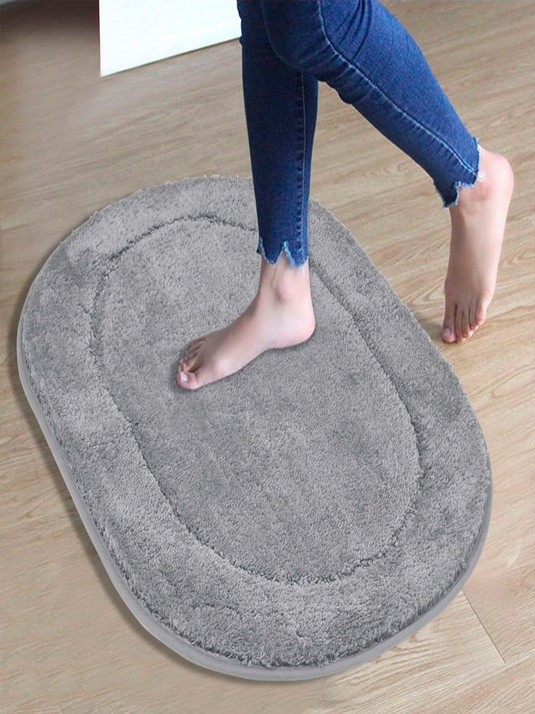 

HOKIPO Grey Microfibre 2800 GSM Bath Rugs