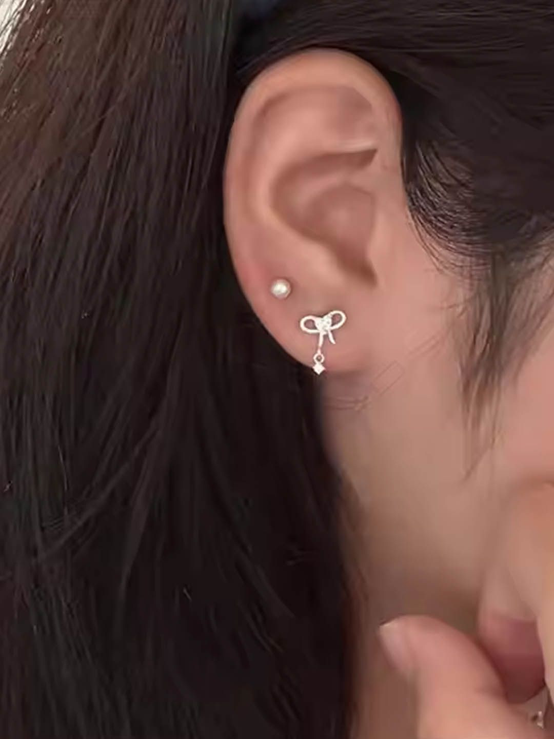 

StyleCast Silver-Toned Contemporary Shaped Studs