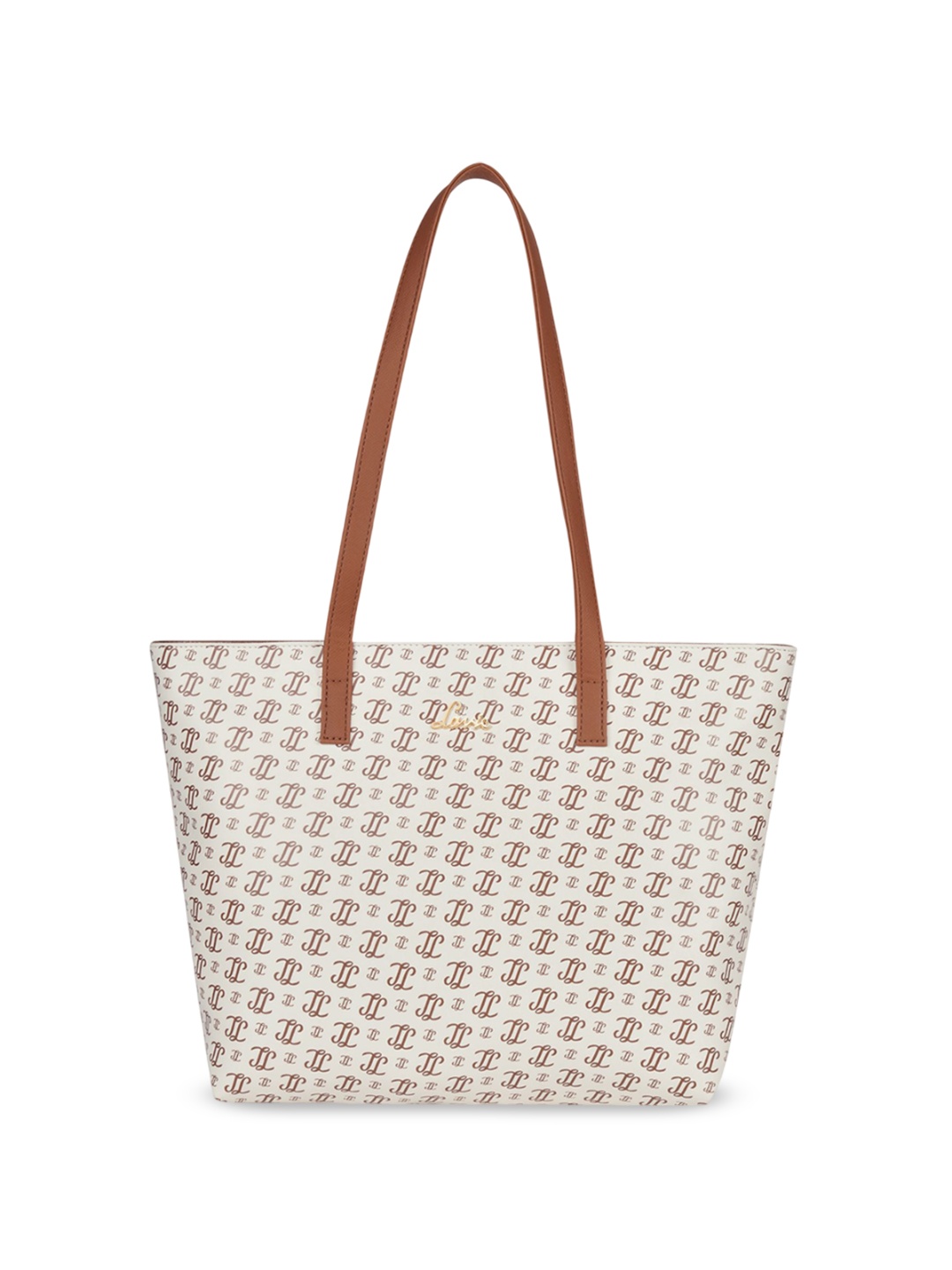 

Lavie Women Typography Printed Shopper Leather Tote Bag, Off white