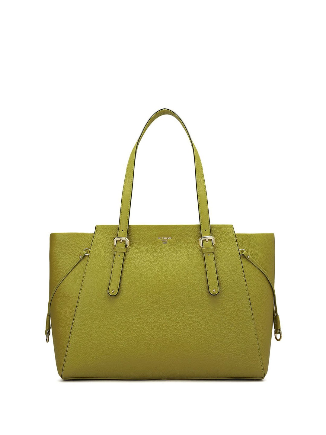 

Da Milano Women Solid Structured Leather Tote Bag, Green