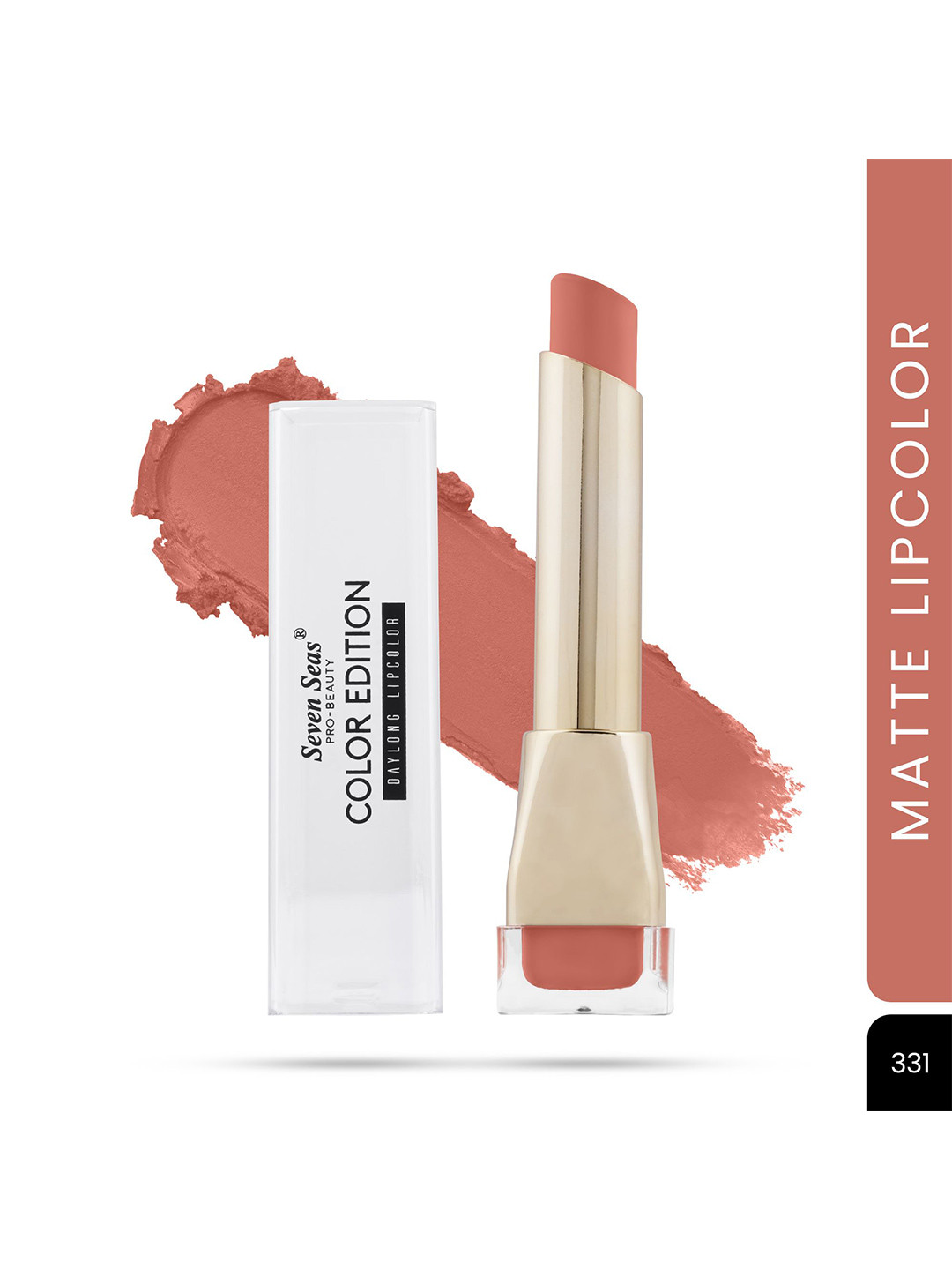 

Seven Seas Color Edition Day Long Waterproof Smudgeproof Lip Color - 3.5 g - Nude 331