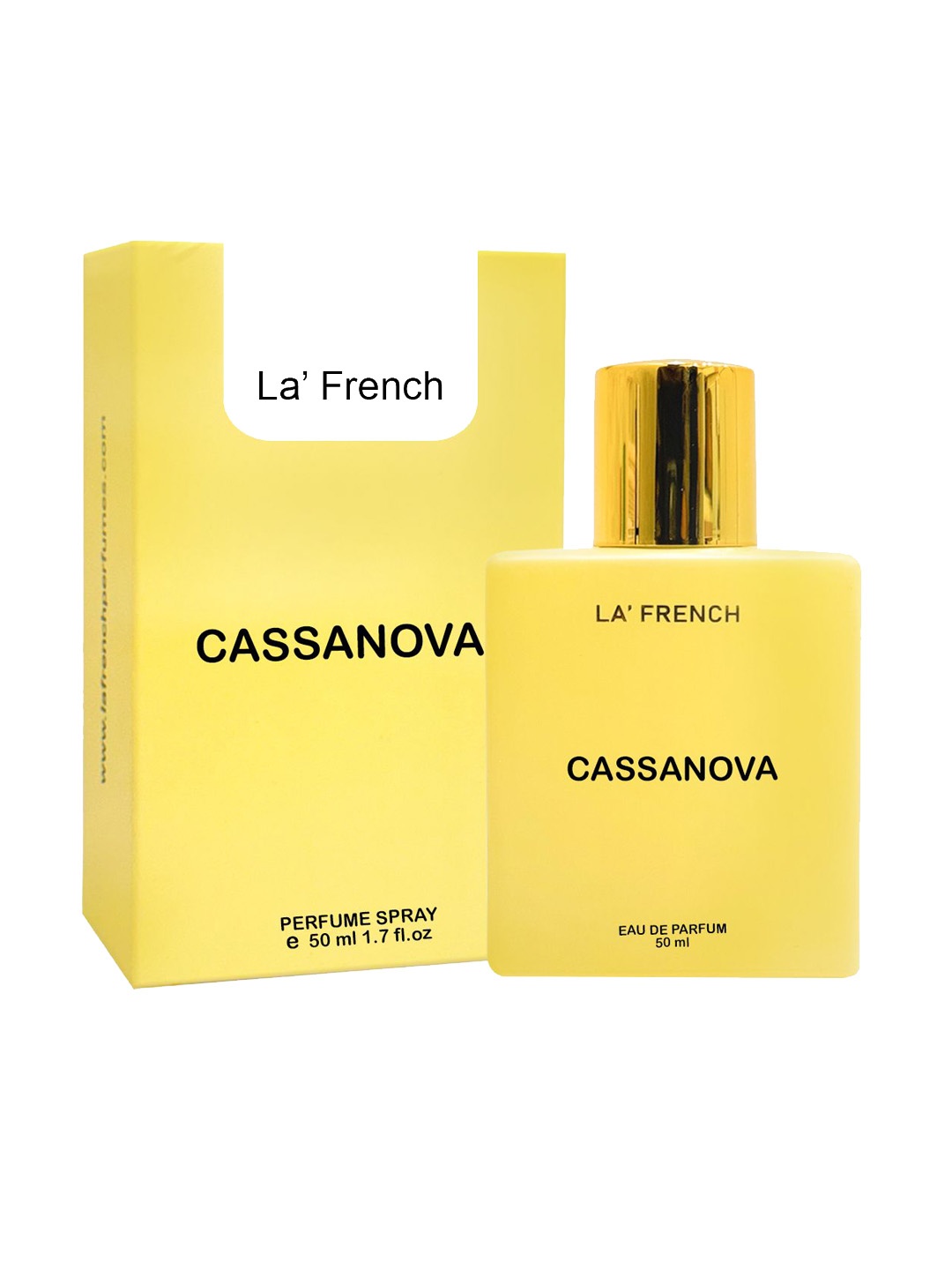 

La French Cassanova Long Lasting Eau de Parfum - 50 ml, Yellow