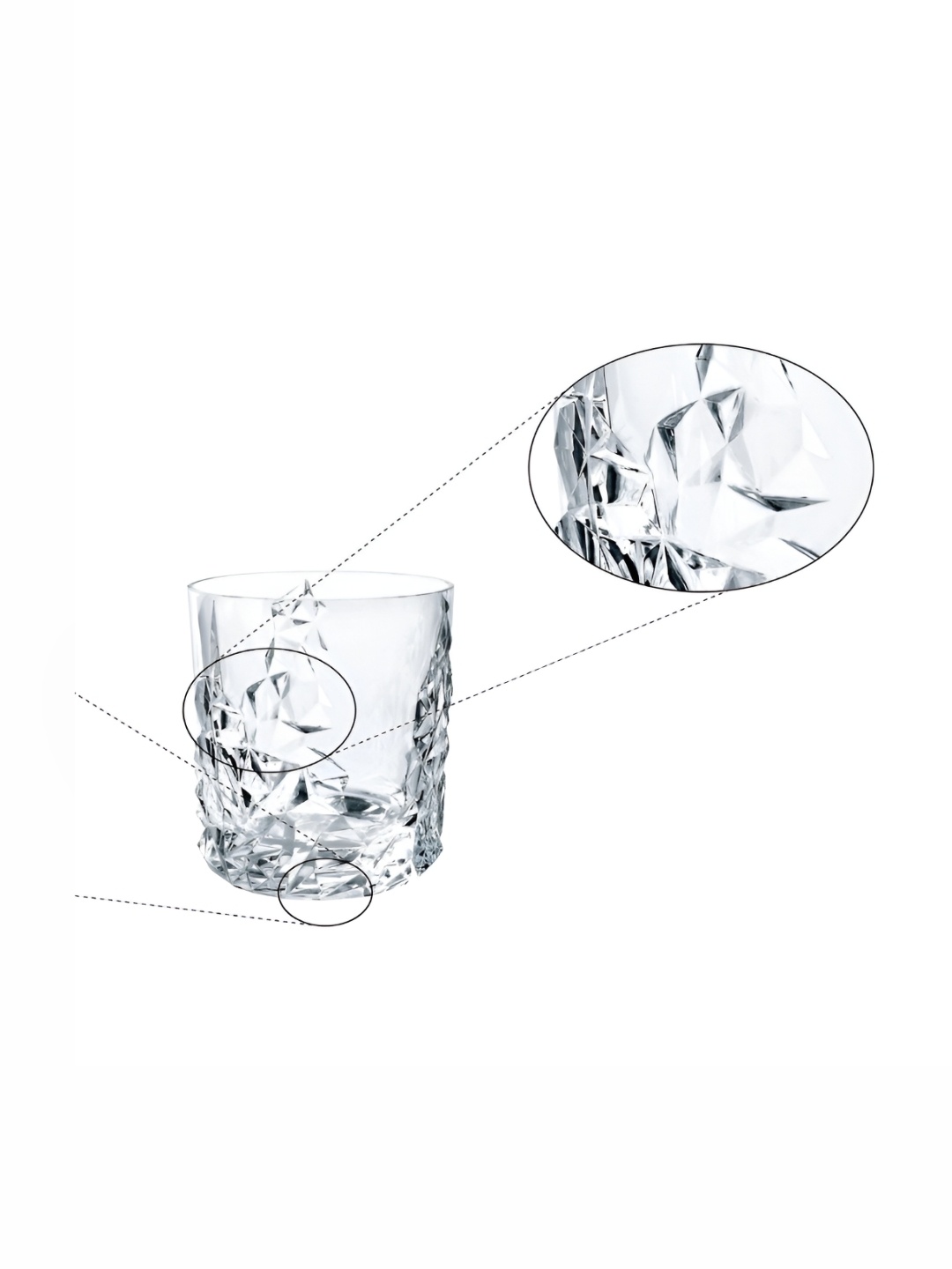 

Nachtmann Transparent 4 Pieces Textured Whisky Glasses