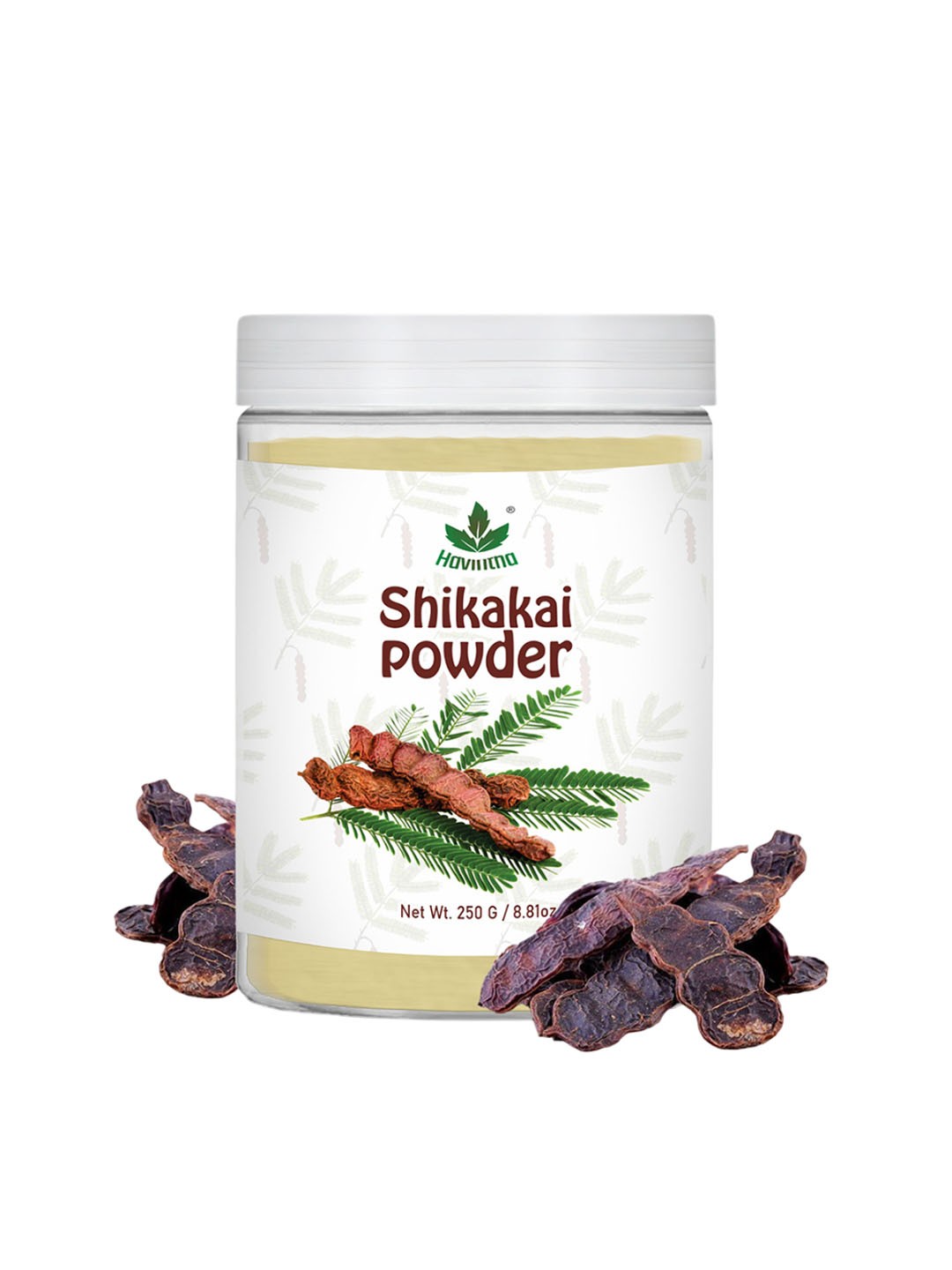 

Havintha Natural Shikakai Powder With Antioxidents For Strong & Shiny Hair - 250 g, Green
