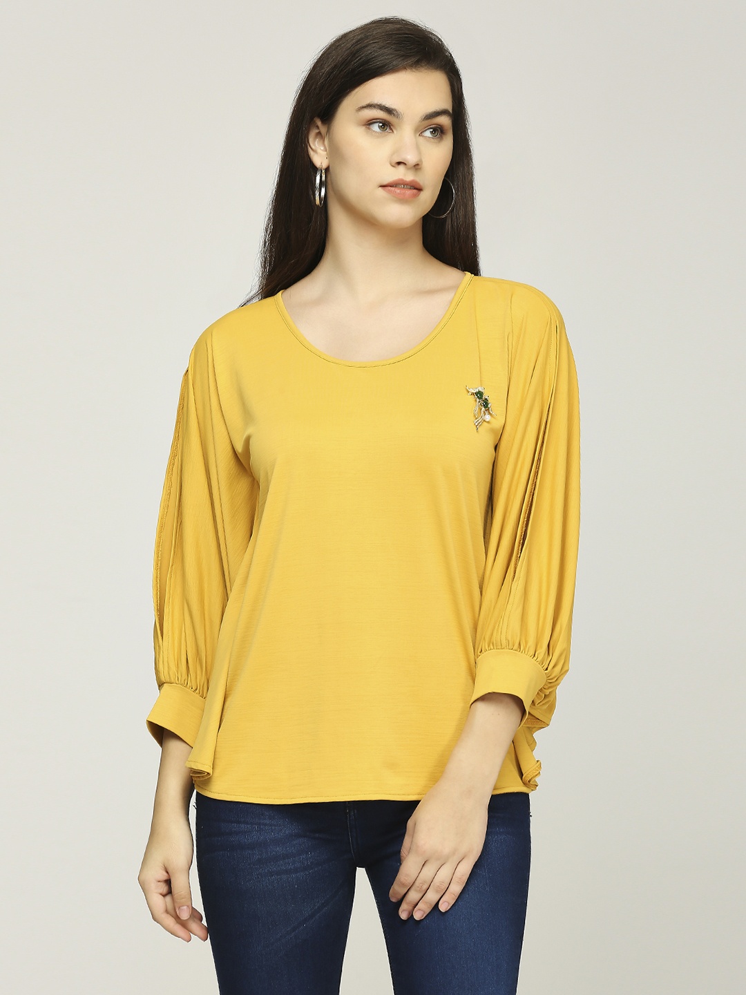 

Iti Women Top, Mustard