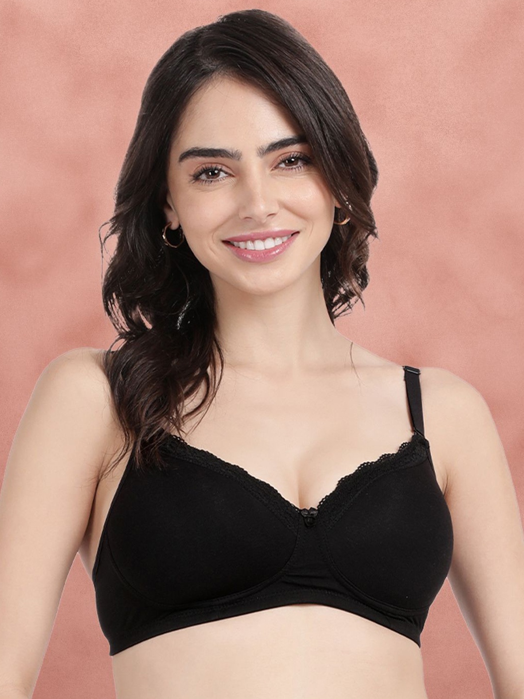 

Susie Half Coverage Lightly Padded Bra, Black