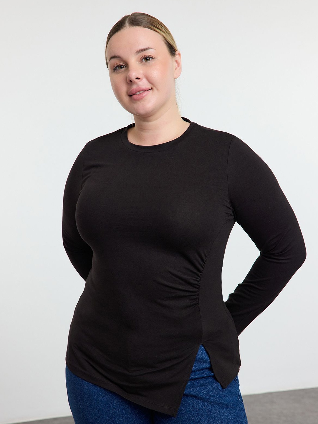 

Trendyol Women Fitted Cotton Top, Na