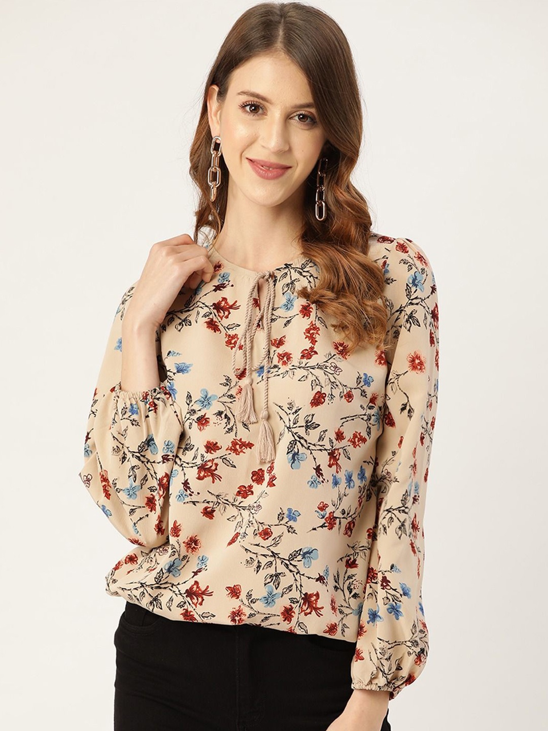 

MIZAGO Georgette Top, Beige