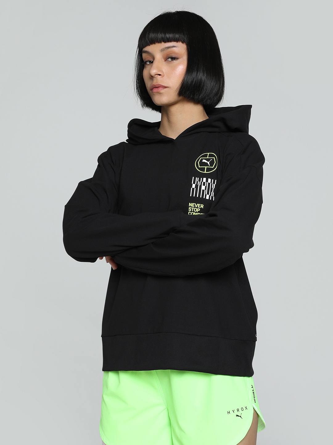 

Puma Hyrox Cloudspun Oversized Training Hoodie, Black