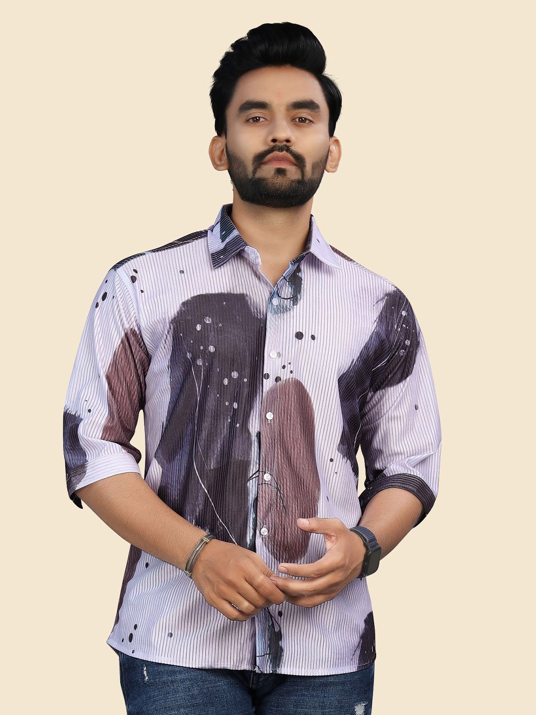 

Fashion FRICKS Men Opaque Casual Shirt, Multi
