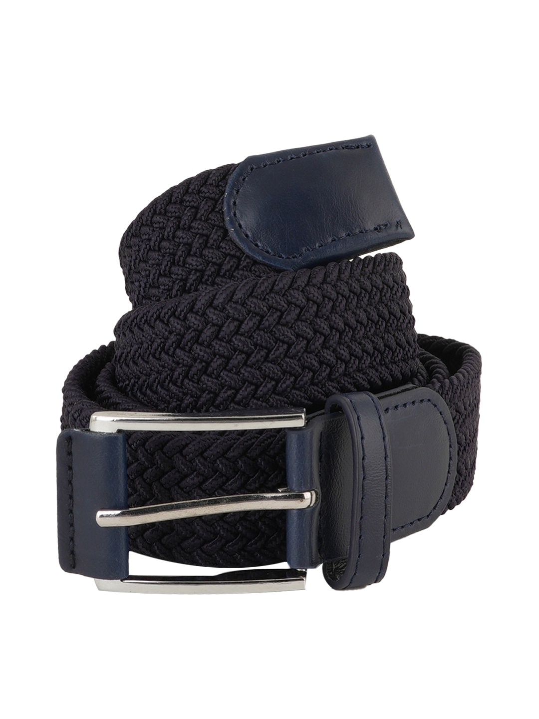 

Style Shoes Men Textured Belt, Blue