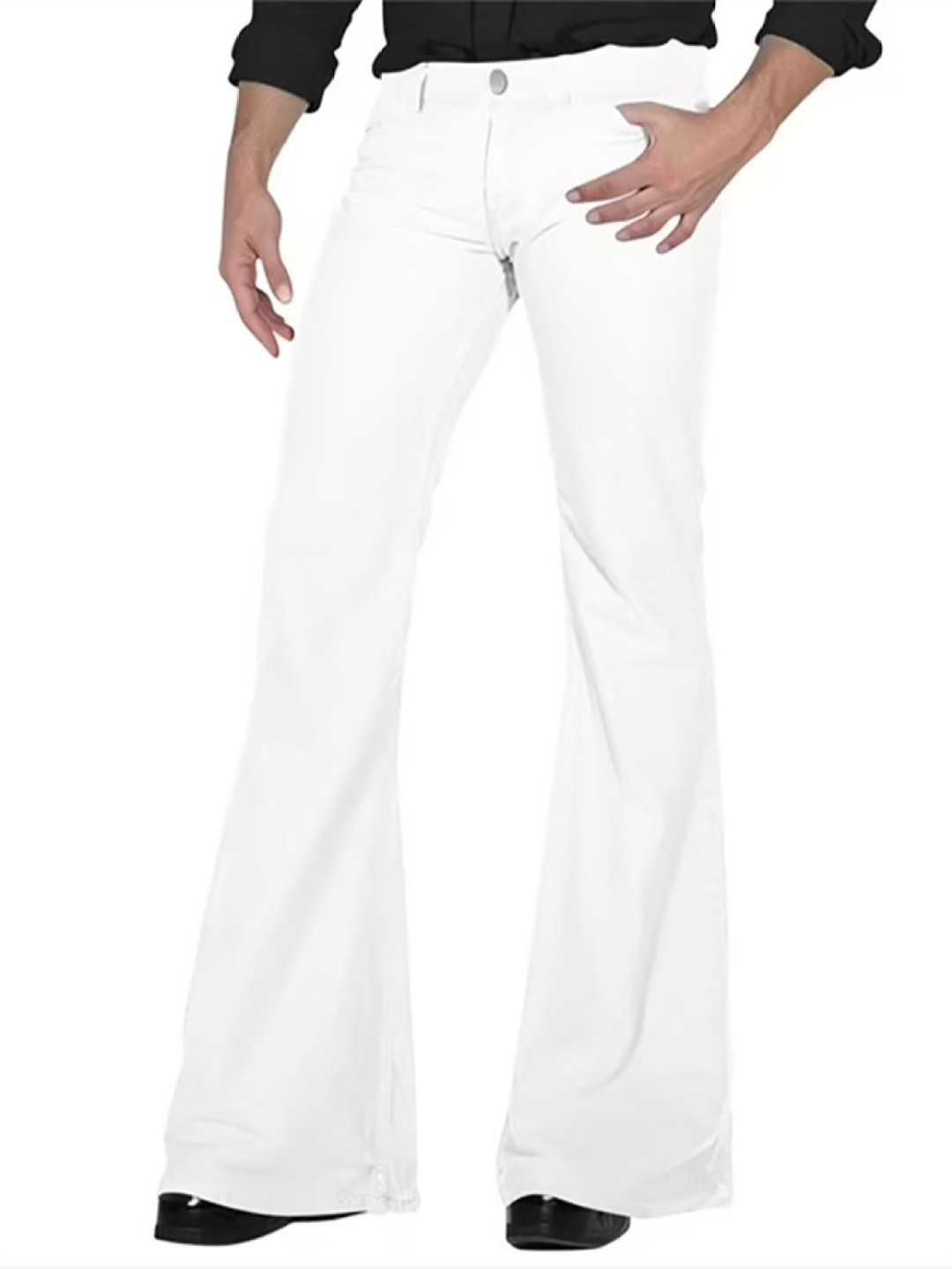 

StyleCast x Revolte Men Easy Wash Pleated Bootcut Trousers, White