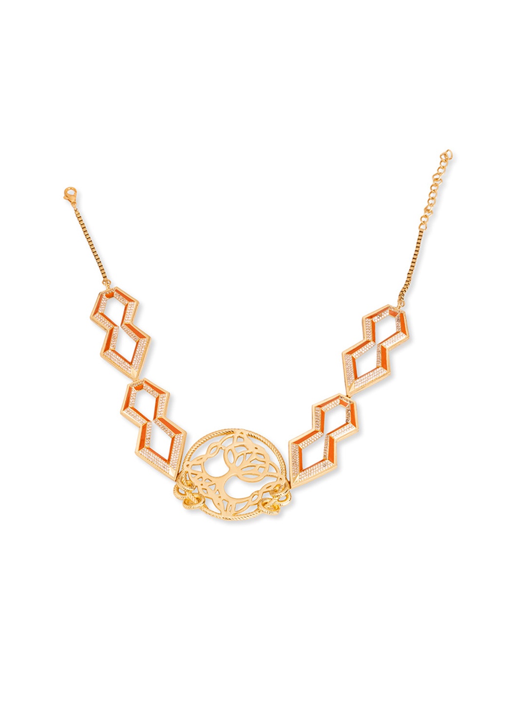 

GAURISH BESPOKE JEWELLERY Brass Gold-Plated Necklace