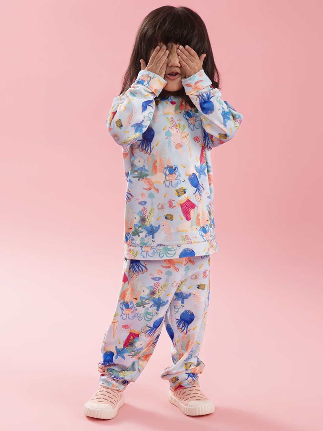 

THE BABY TRUNK Kids Sweatshirt With Joggers, Blue