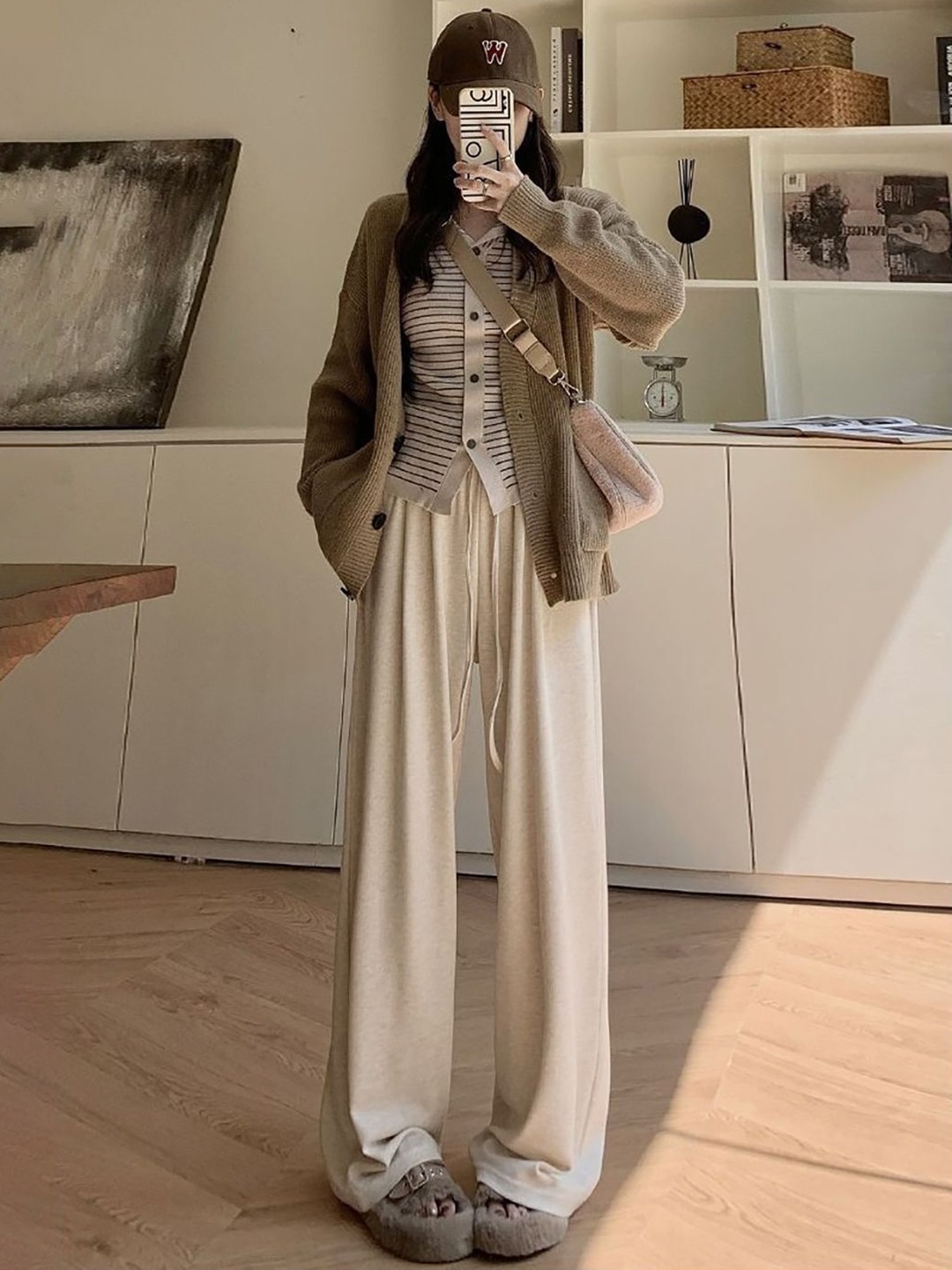 

StyleCast x Revolte Women Trousers, Beige