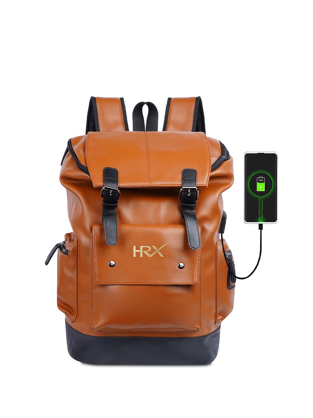 

HRX by Hrithik Roshan Unisex Solid Backpack, Tan