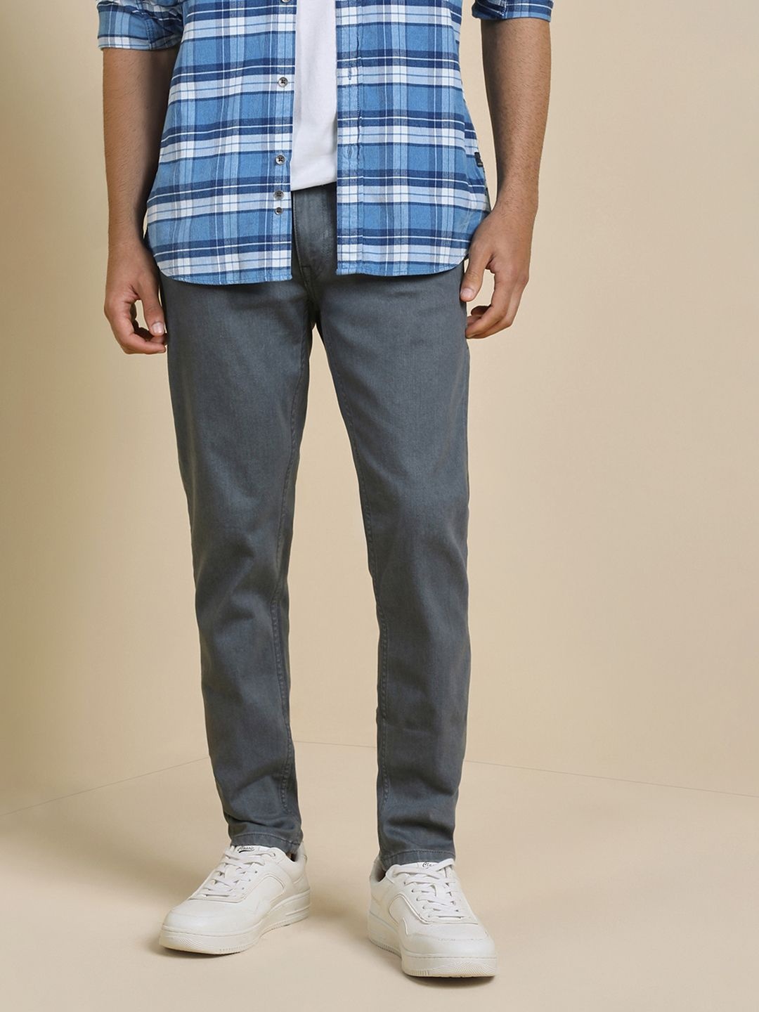 

Allen Solly Men Skinny Fit Light Fade Jeans, Grey