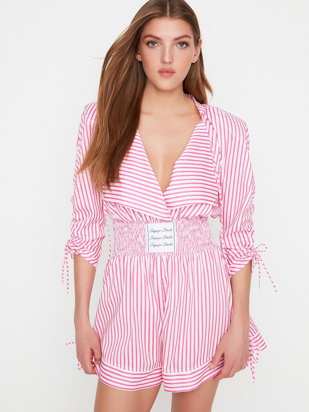 

Trendyol Women Striped Mini Dress, Na