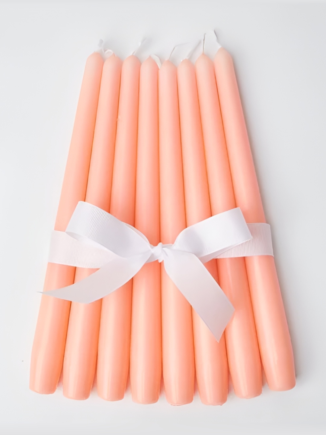 

atorakushon 8 Pcs Peach Scented Tapered Candles