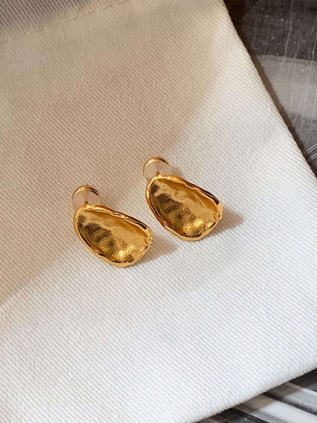 

StyleCast Contemporary Shaped Studs, Gold