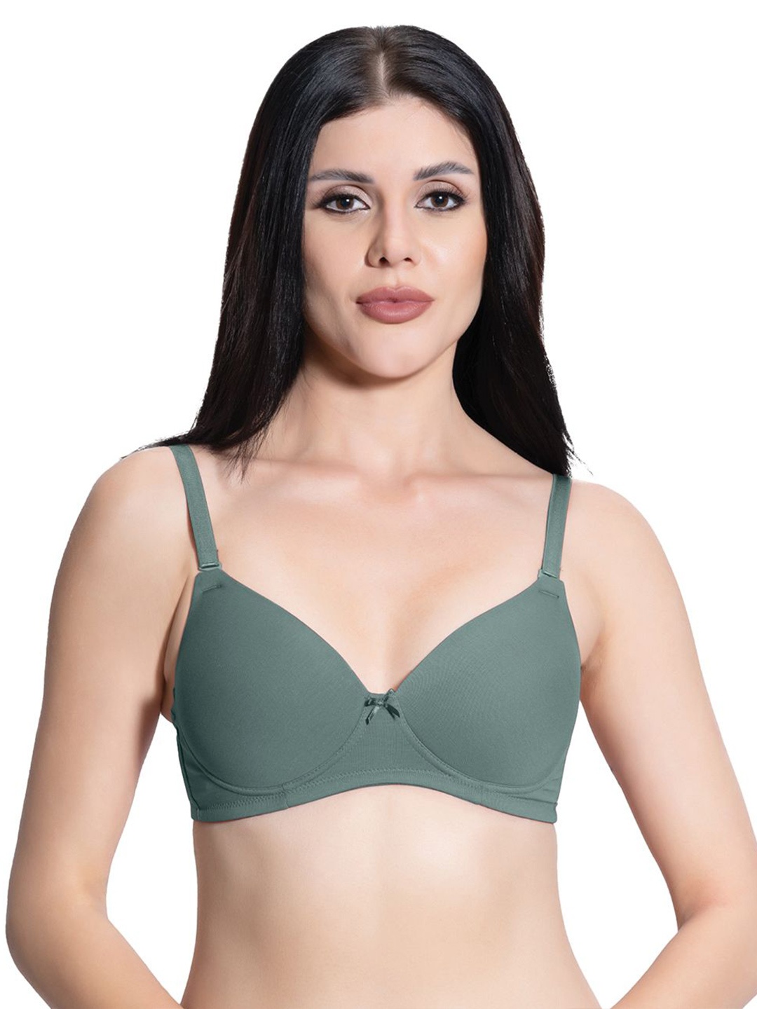 

VStar Women Medium Coverage Lightly Padded and Non-Wired Bra, Green