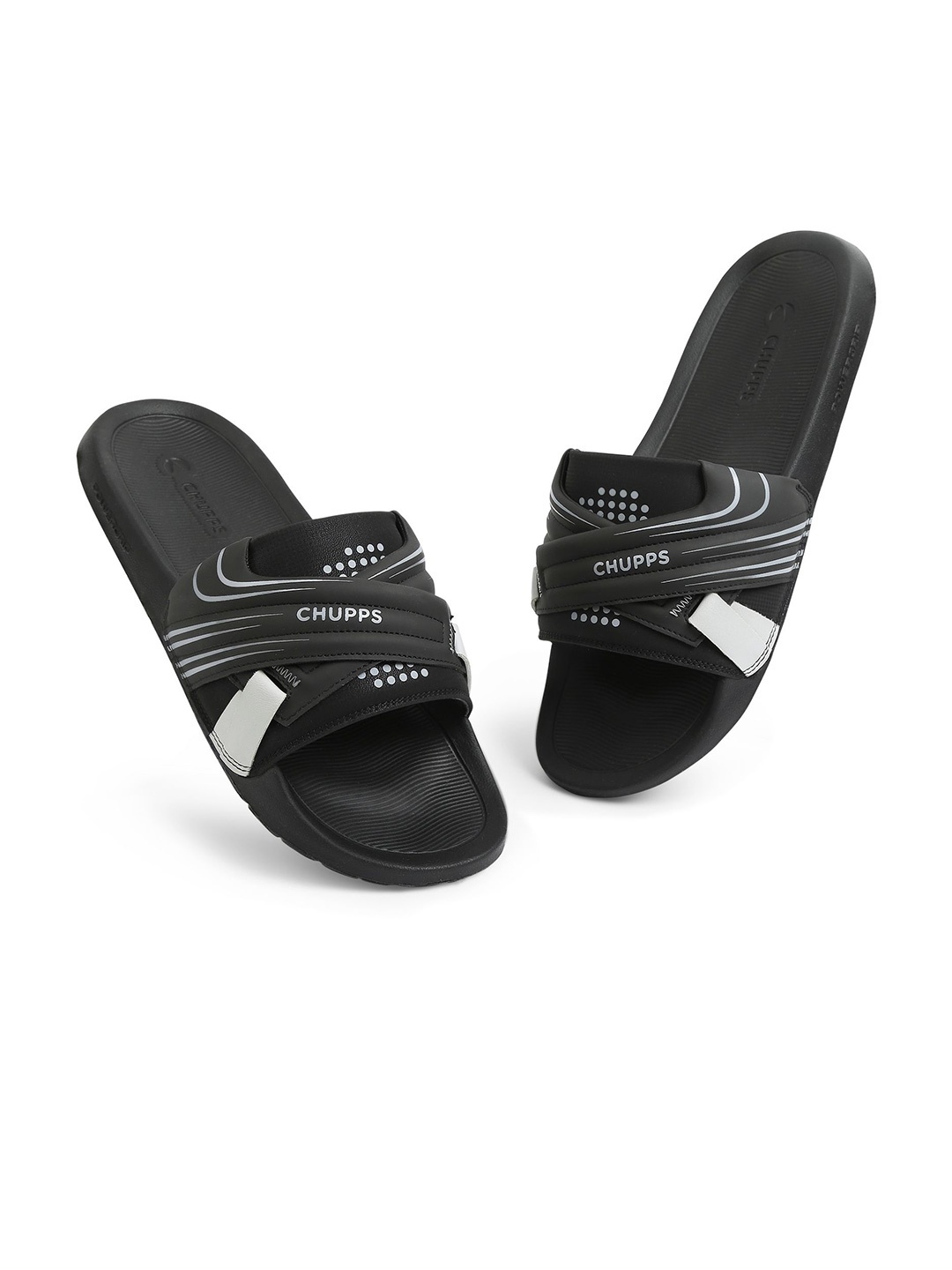 

CHUPPS Men Sliders, Black