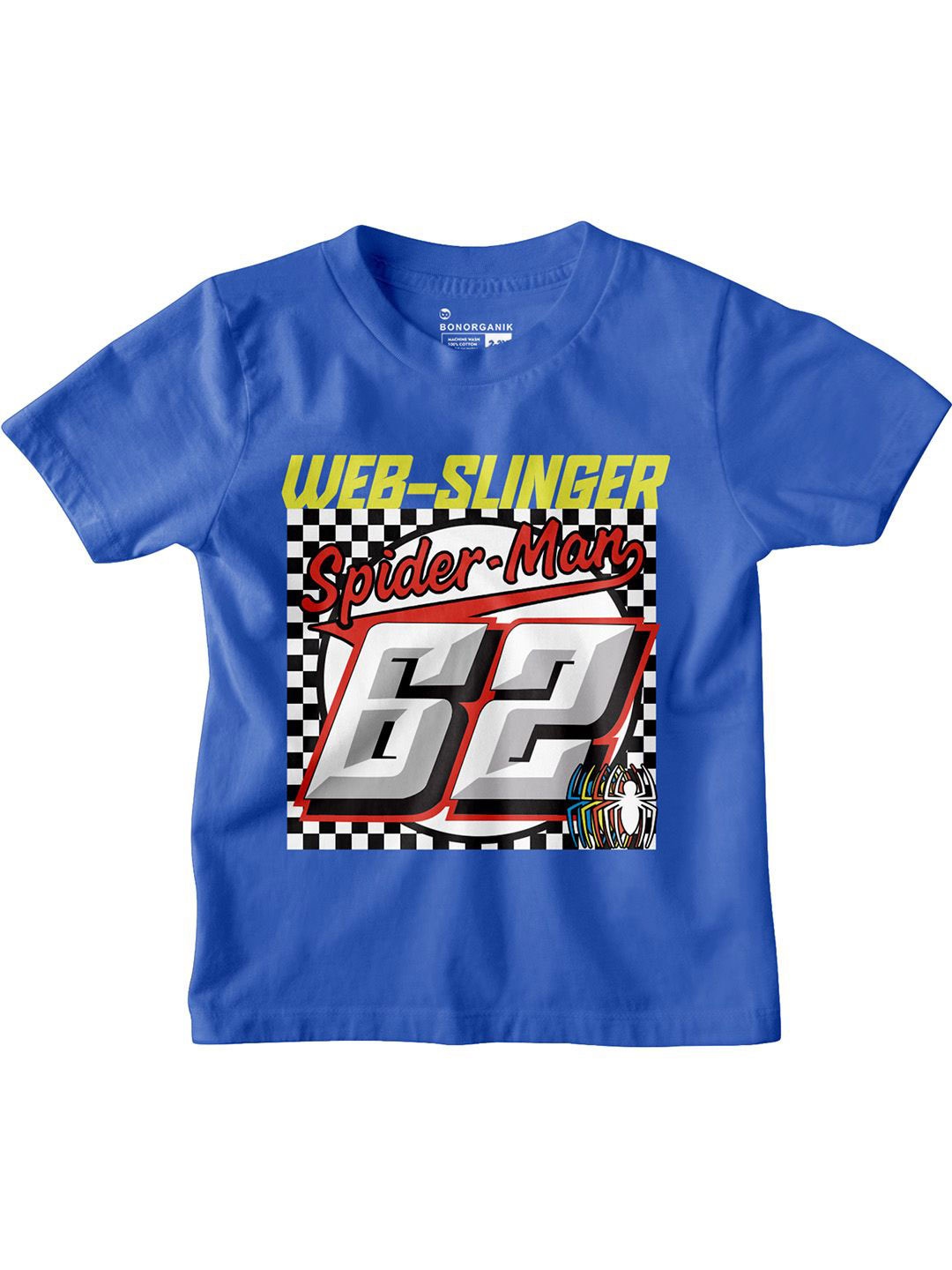 

BonOrganik Boys Graphic Printed Round Neck Cotton T-shirt, Blue