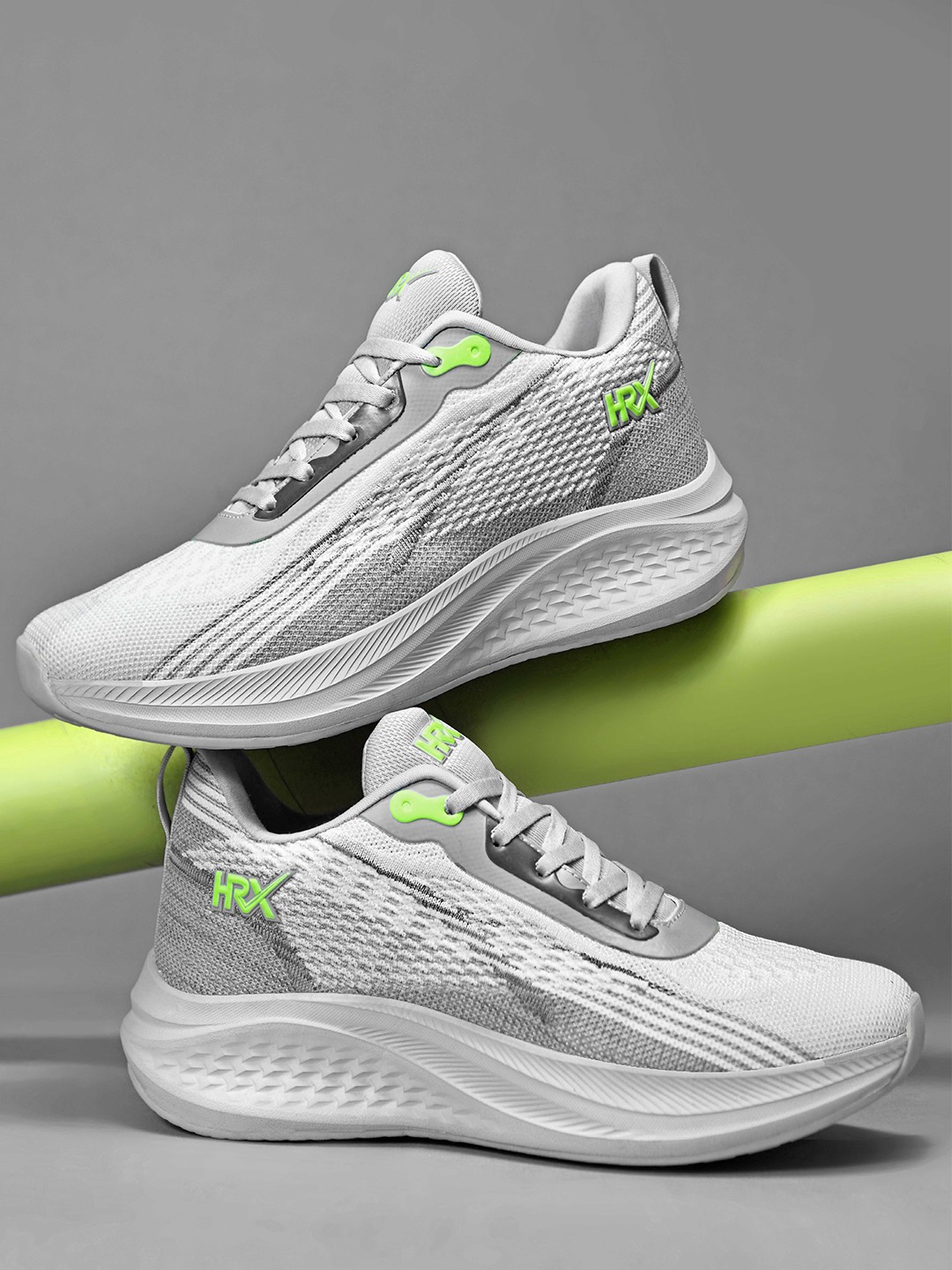

HRX by Hrithik Roshan Men Mesh Running Shoes, White