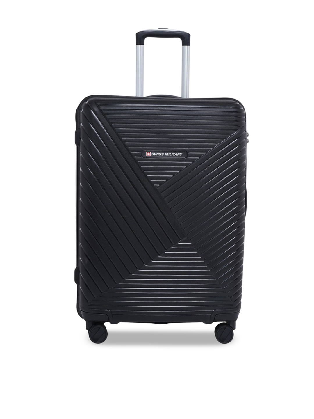 

SWISS MILITARY Zurich Spinner Hard Sided Trolley Suitcase, Black