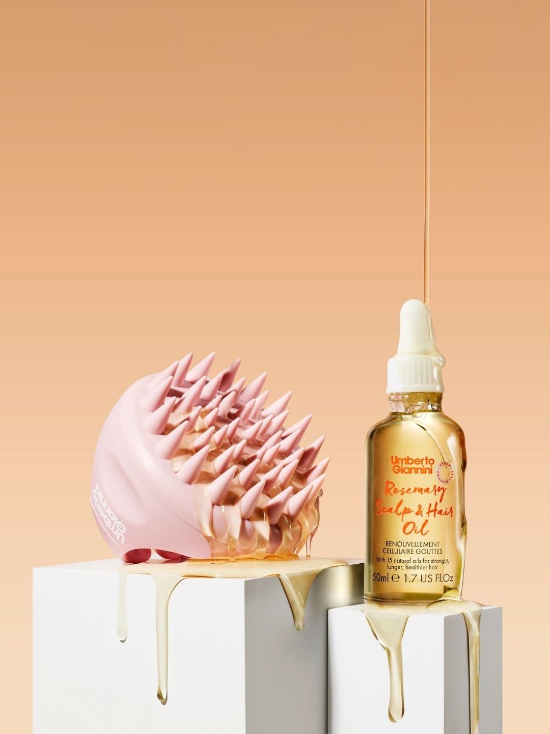 

Umberto Giannini Scalp Massager Brush, Pink