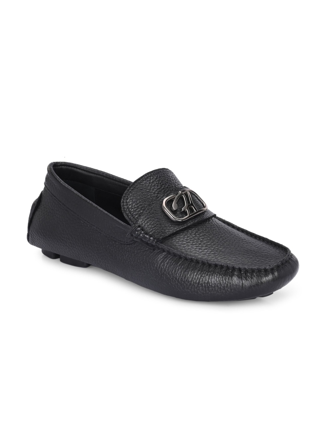 

Hitz Men Leather Loafers, Black