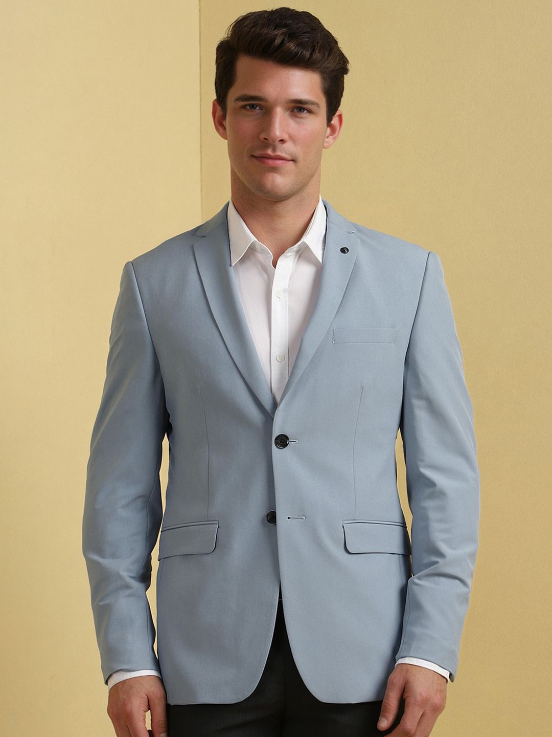 

Allen Solly Single-Breasted Blazer, Grey