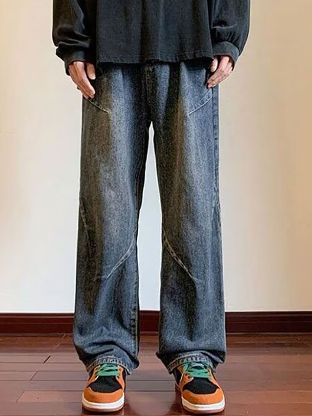 

StyleCast x Revolte Men Light Fade Jeans, Blue