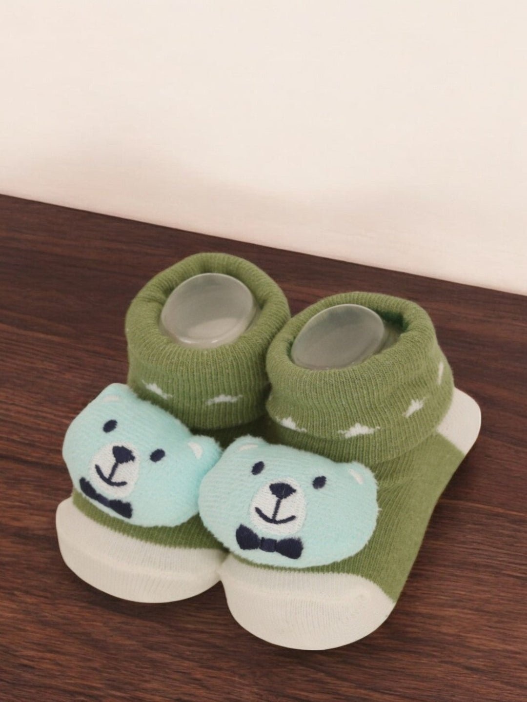 

Yellow Bee Infant Boys Patterned Cotton Ankle Length Socks, Green