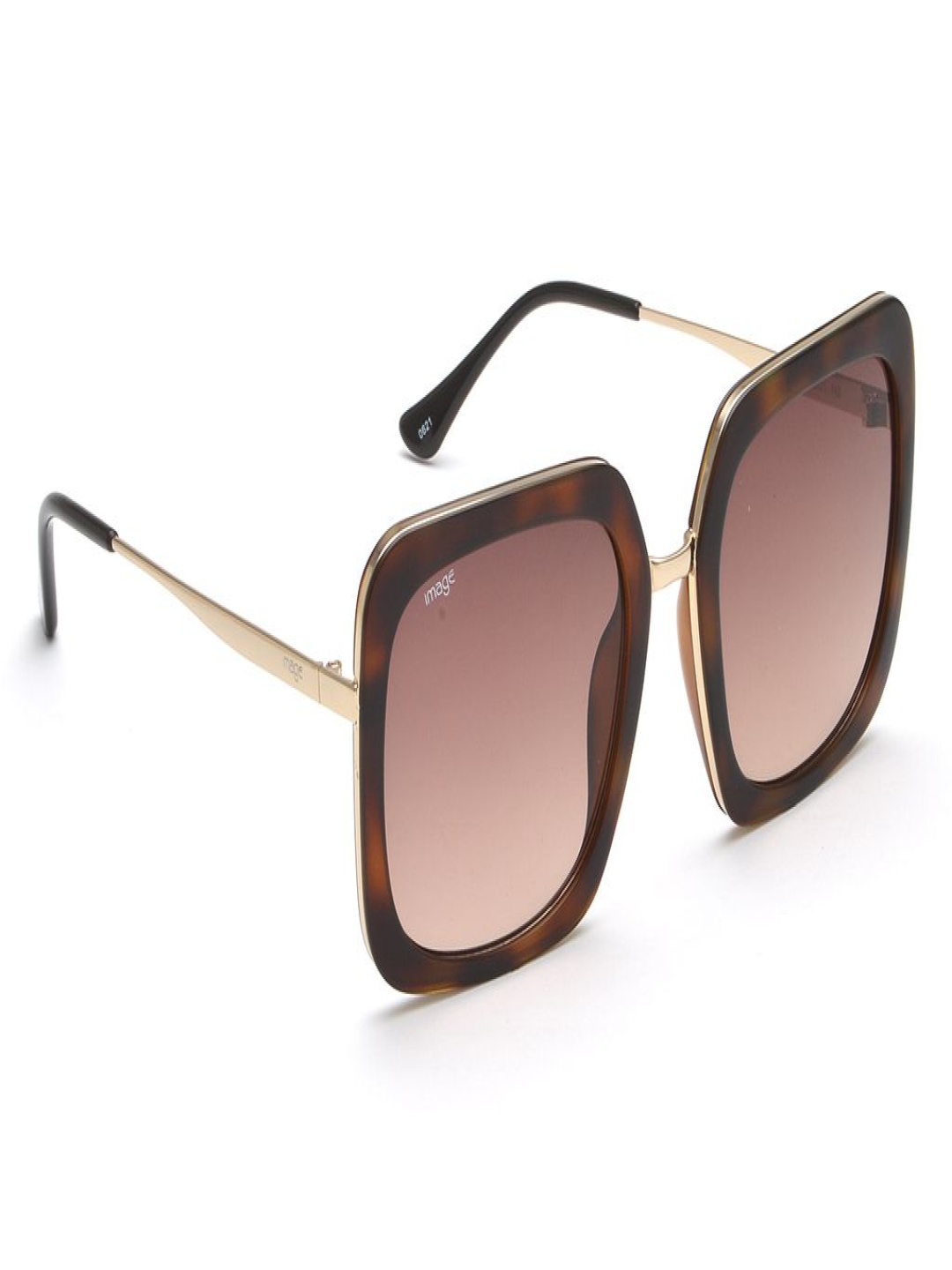 

Image Women Square Sunglasses with UV Protected Lens IMS757C2SG, Brown