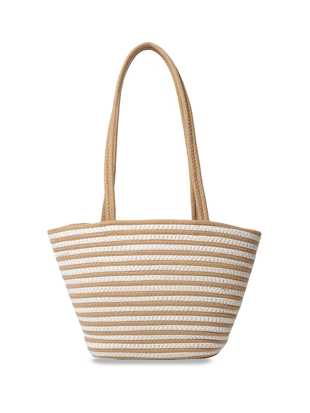 

StyleCast Women Striped Shopper Tote Bag, Beige
