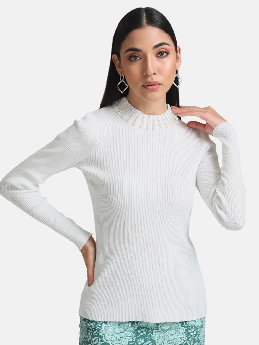 

Kazo Women Pullover, White