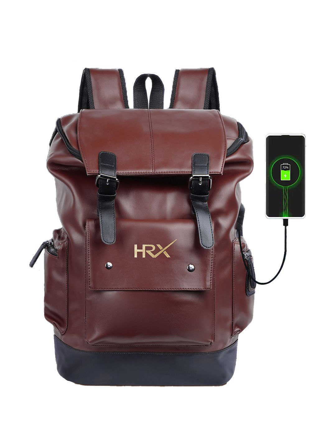 

HRX by Hrithik Roshan Unisex Backpack, Brown