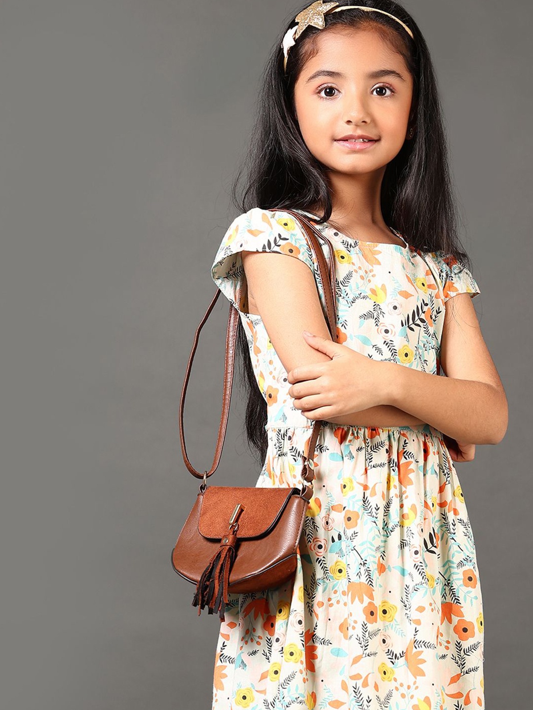 

V-Mart Floral Print Fit & Flare Midi Dress, Green