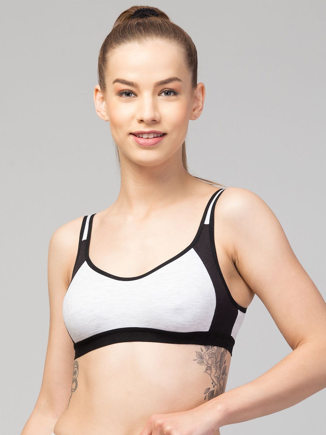 

Apraa & Parma Women Pack Of 3 Non Padded Full Coverage Bra, Black