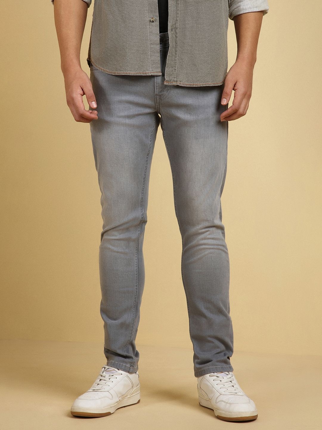 

Allen Solly Men Slim Fit Light Fade Jeans, Grey