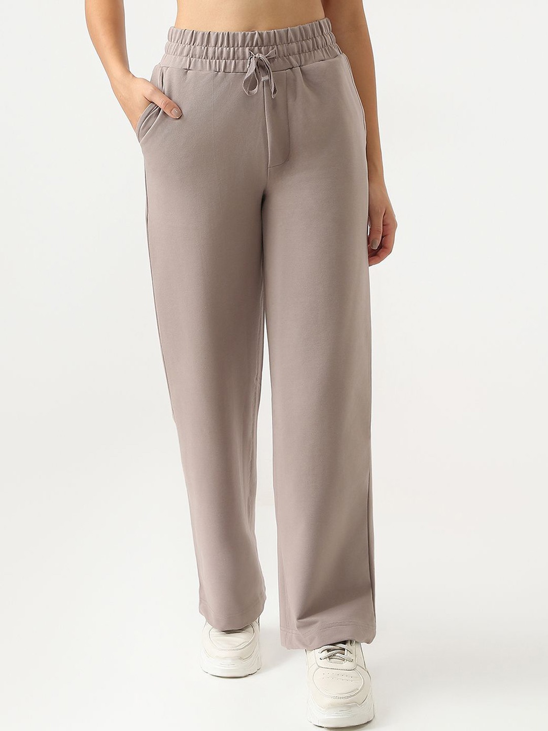 

Kraus Jeans Women Loose Fit High-Rise Wide Leg Trousers, Grey