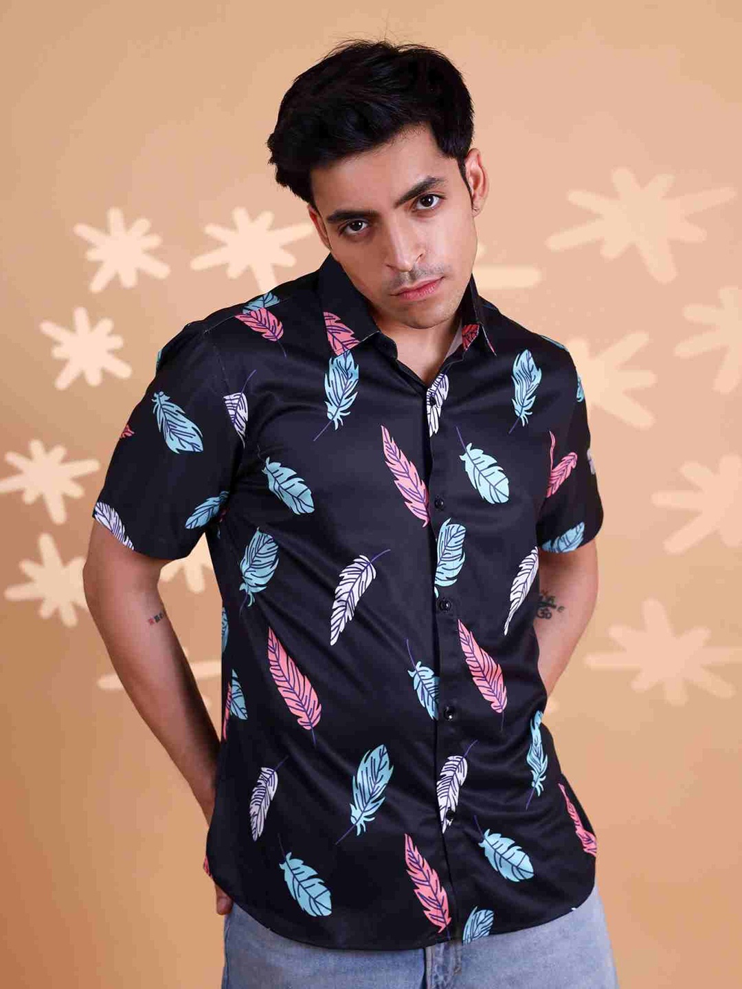 

Fesner Men Comfort Opaque Printed Casual Shirt, Multi