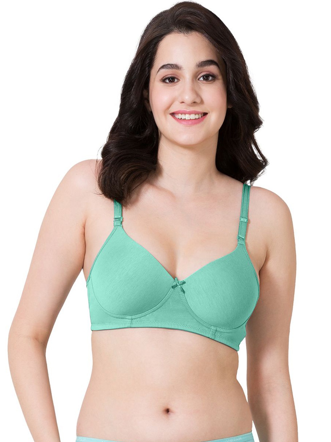 

VStar Women Medium Coverage Padded Non-Wired T-Shirt Bra, Green